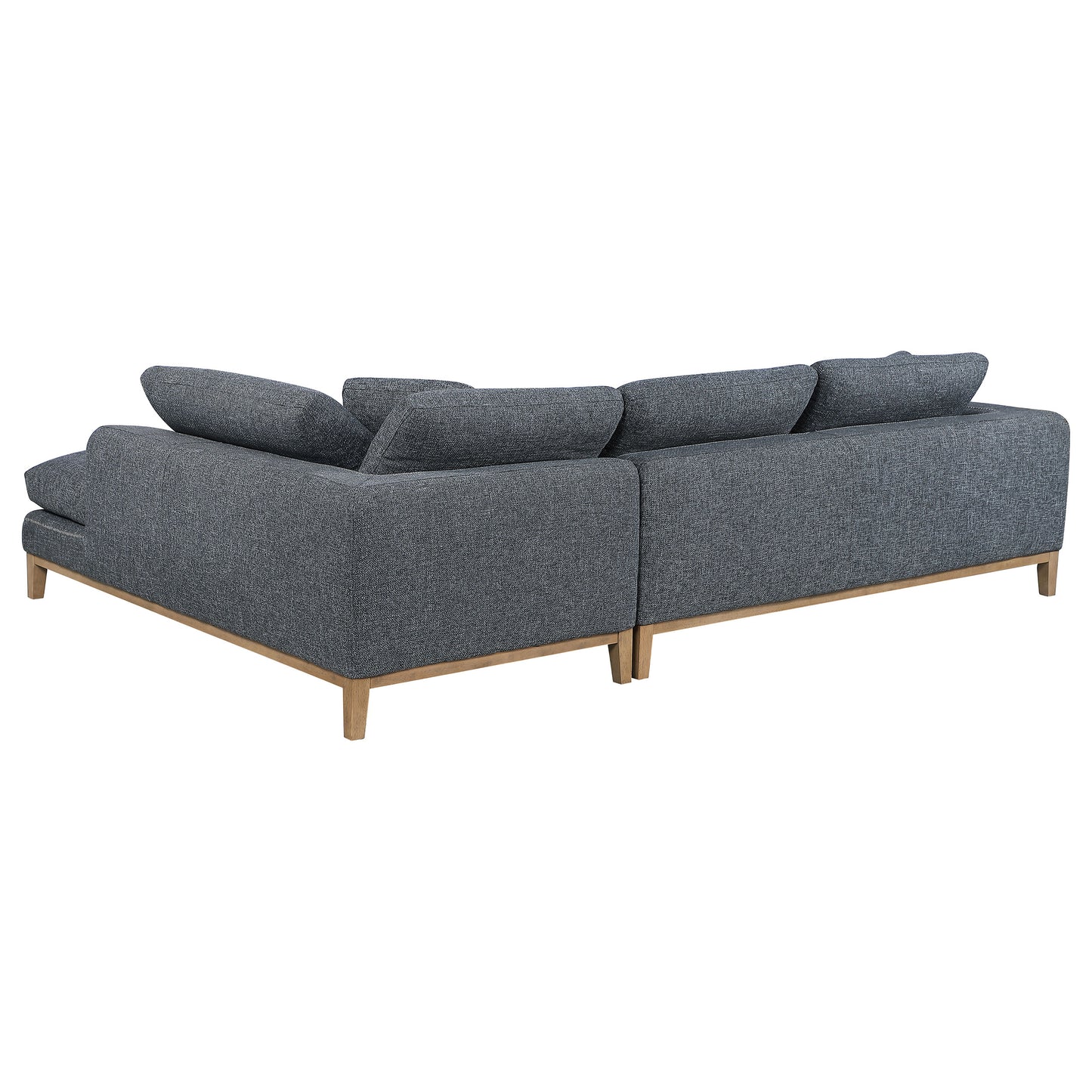 Persia Upholstered Track Arm Sectional Sofa Grey