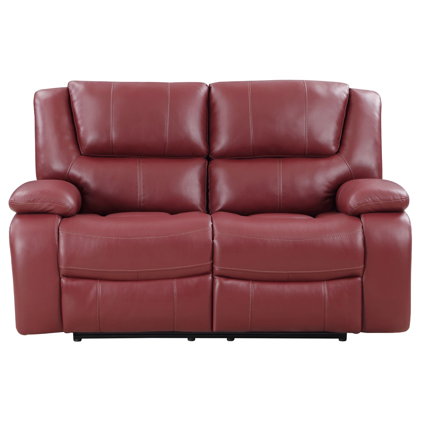 Camila 3-piece Upholstered Reclining Sofa Set Red