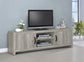 Burke 2-door Engineered Wood 71" TV Stand Grey Driftwood