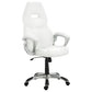 Bruce Upholstered Adjustable Home Office Desk Chair White