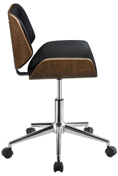 Addington Upholstered Adjustable Office Desk Chair Black