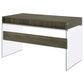 Dobrev 48-inch 2-drawer Writing Desk Weathered Grey