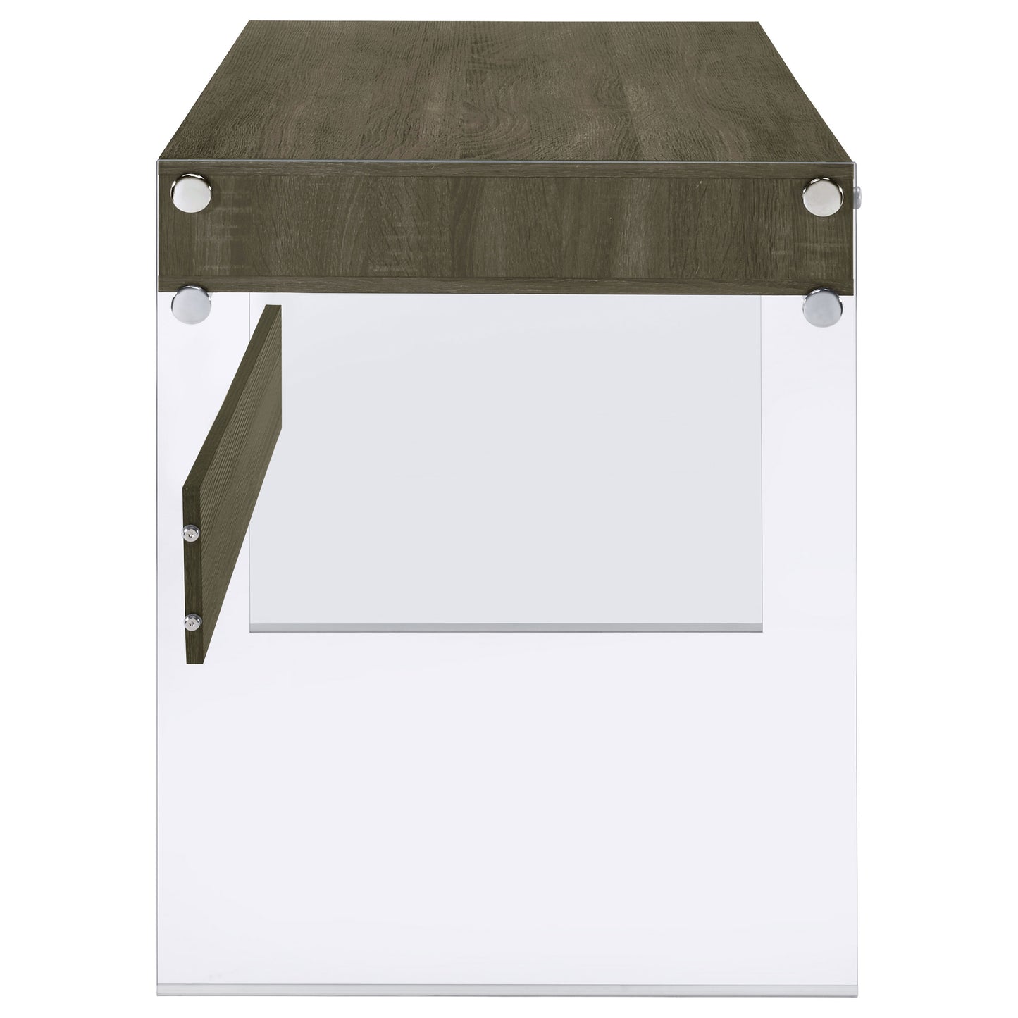 Dobrev 48-inch 2-drawer Writing Desk Weathered Grey