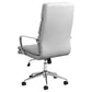 Ximena Upholstered Adjustable High Back Office Chair White