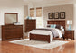 FULL ,QUEEN, & KING MANSION BED - CHERRY FINISH