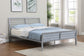 Cooper Metal Queen Open Frame Bed Silver