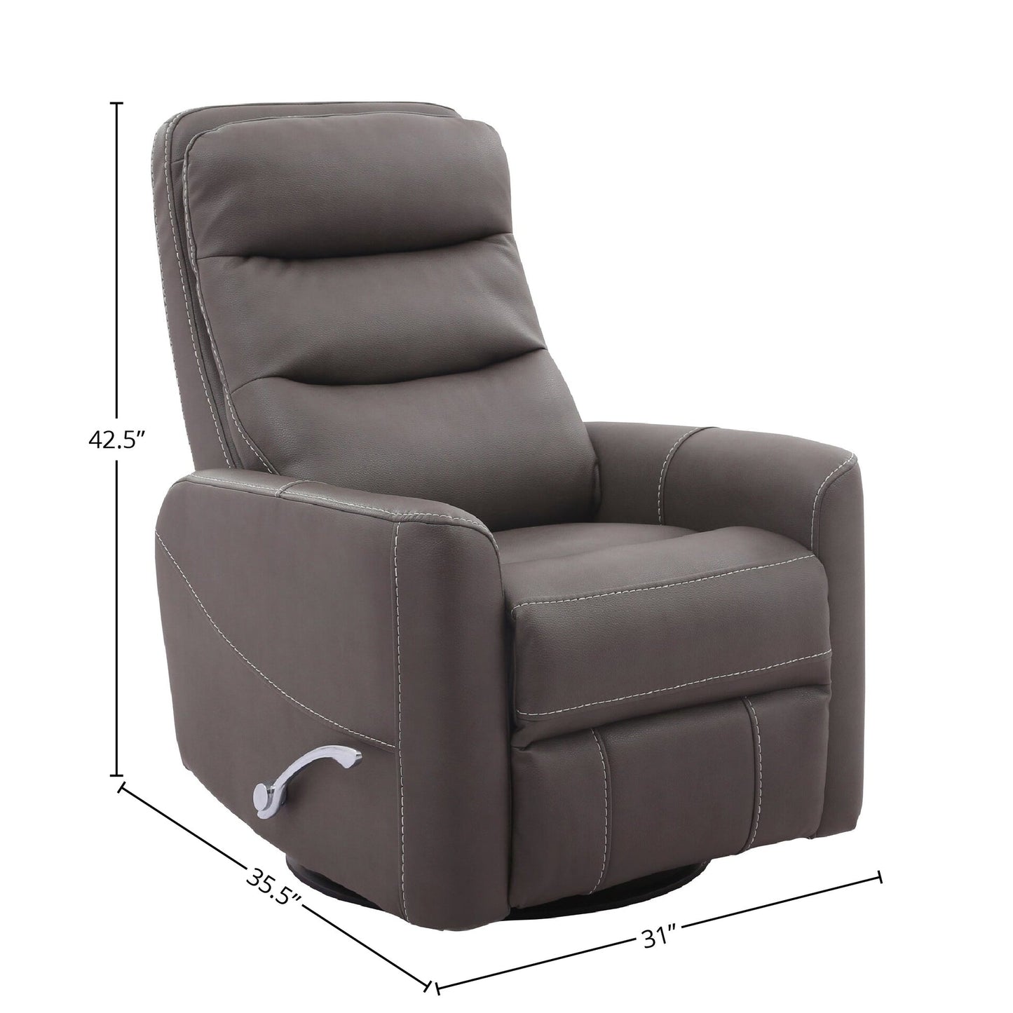 HERCULES - HAZE MANUAL SWIVEL GLIDER RECLINER