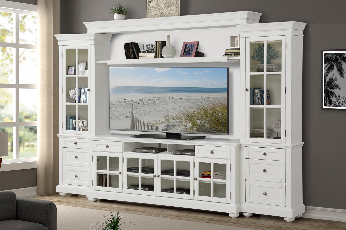 CAPE COD 4-PIECE 76" ENTERTAINMENT WALL