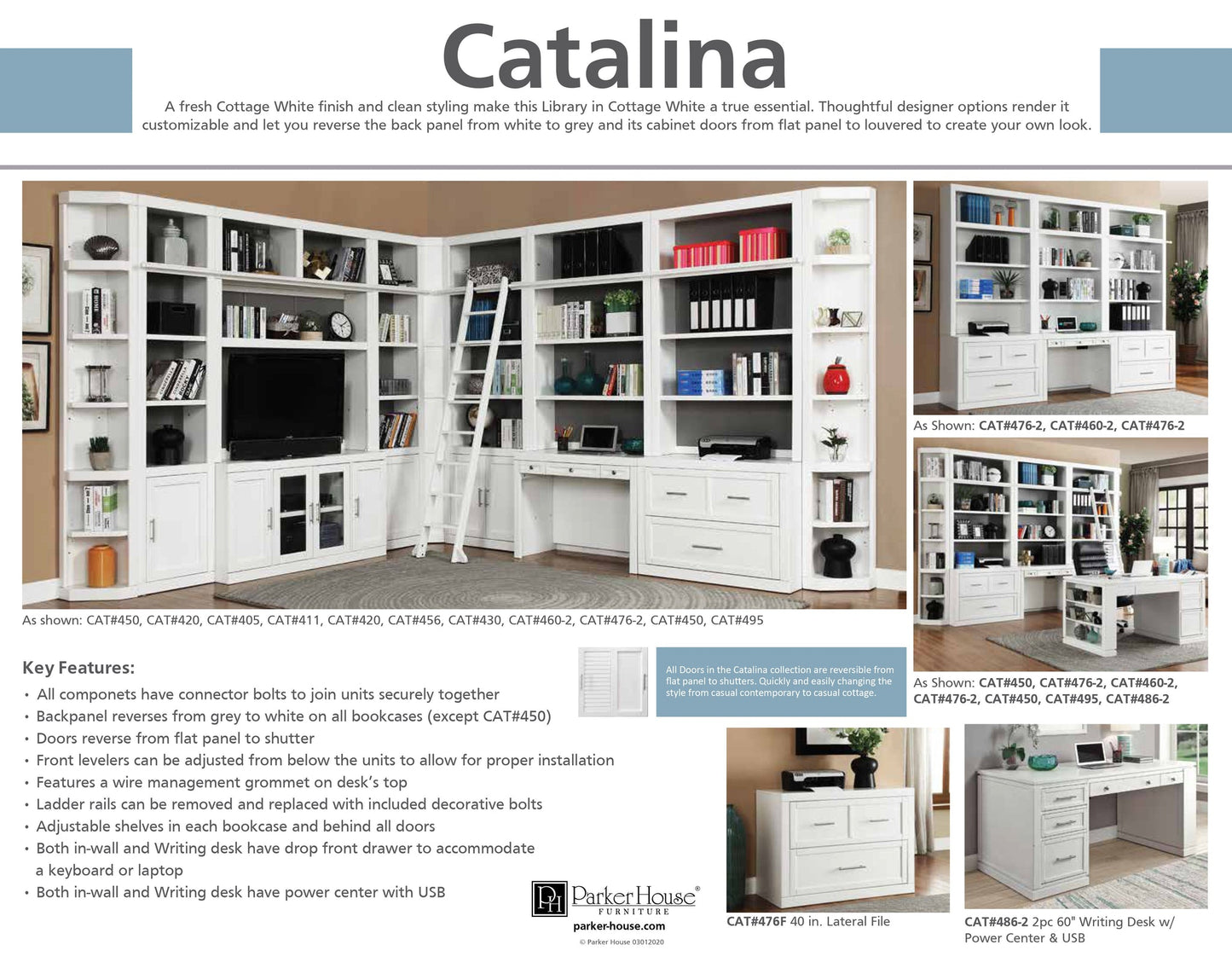 CATALINA 40 IN. LIBRARY DESK