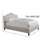 JAMIE - FLOUR CALIFORNIA KING BED 6/0 (NATURAL)