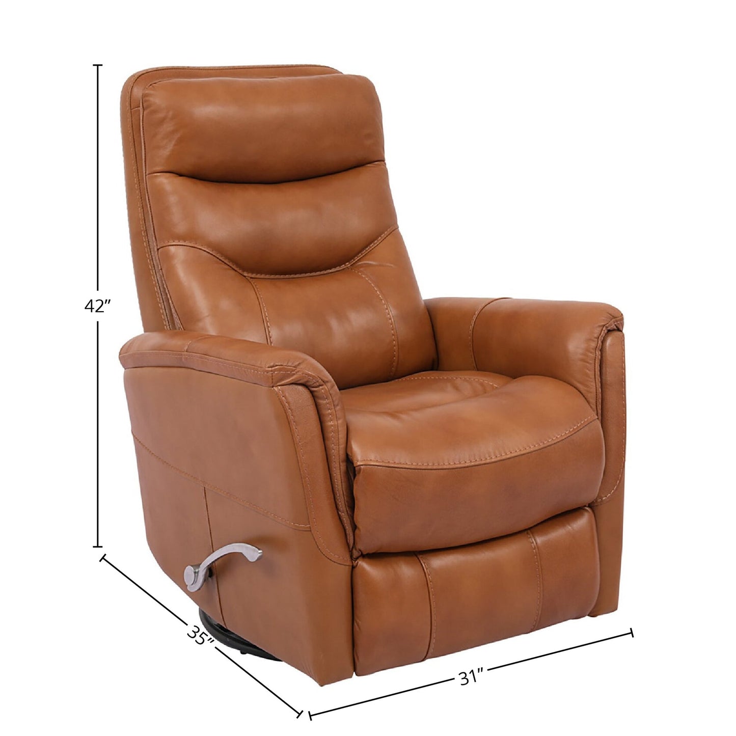 GEMINI - BUTTERSCOTCH MANUAL SWIVEL GLIDER RECLINER