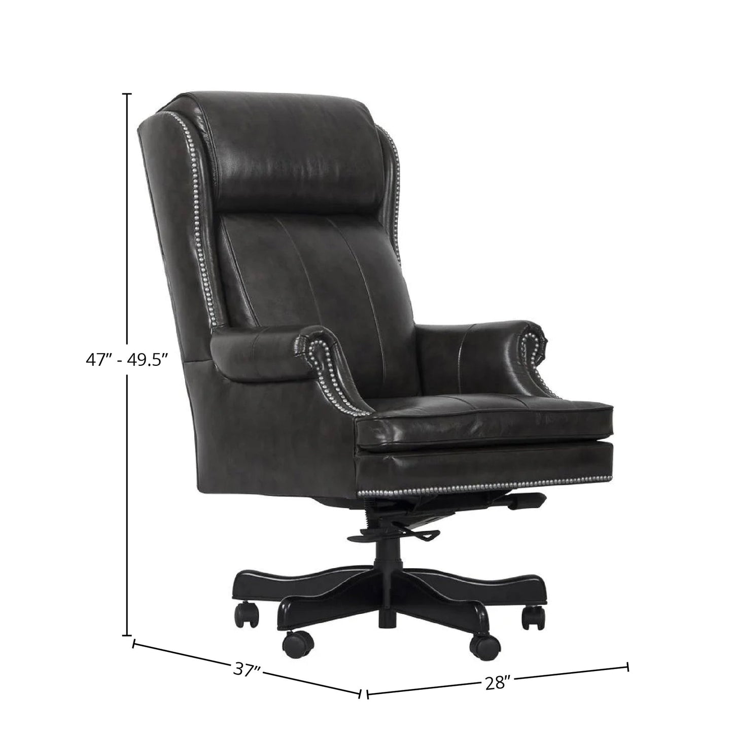 DC#105-PGR - DESK CHAIR LEATHER DESK CHAIR