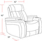 ROYCE - FANTOM BROWN POWER RECLINER