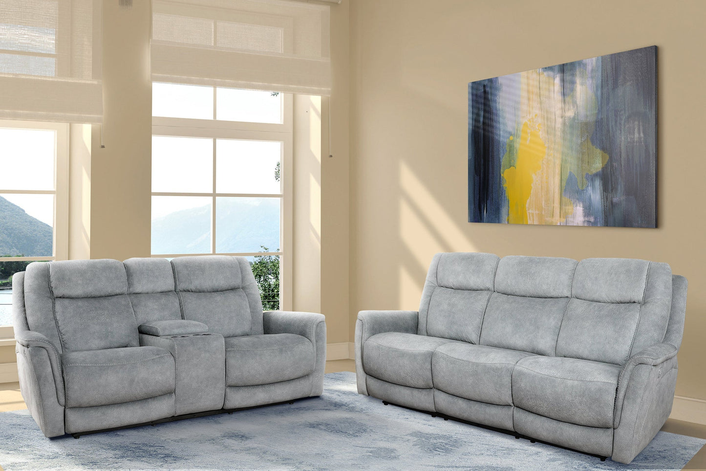 LINUS - HUDSON GREY POWER RECLINING COLLECTION