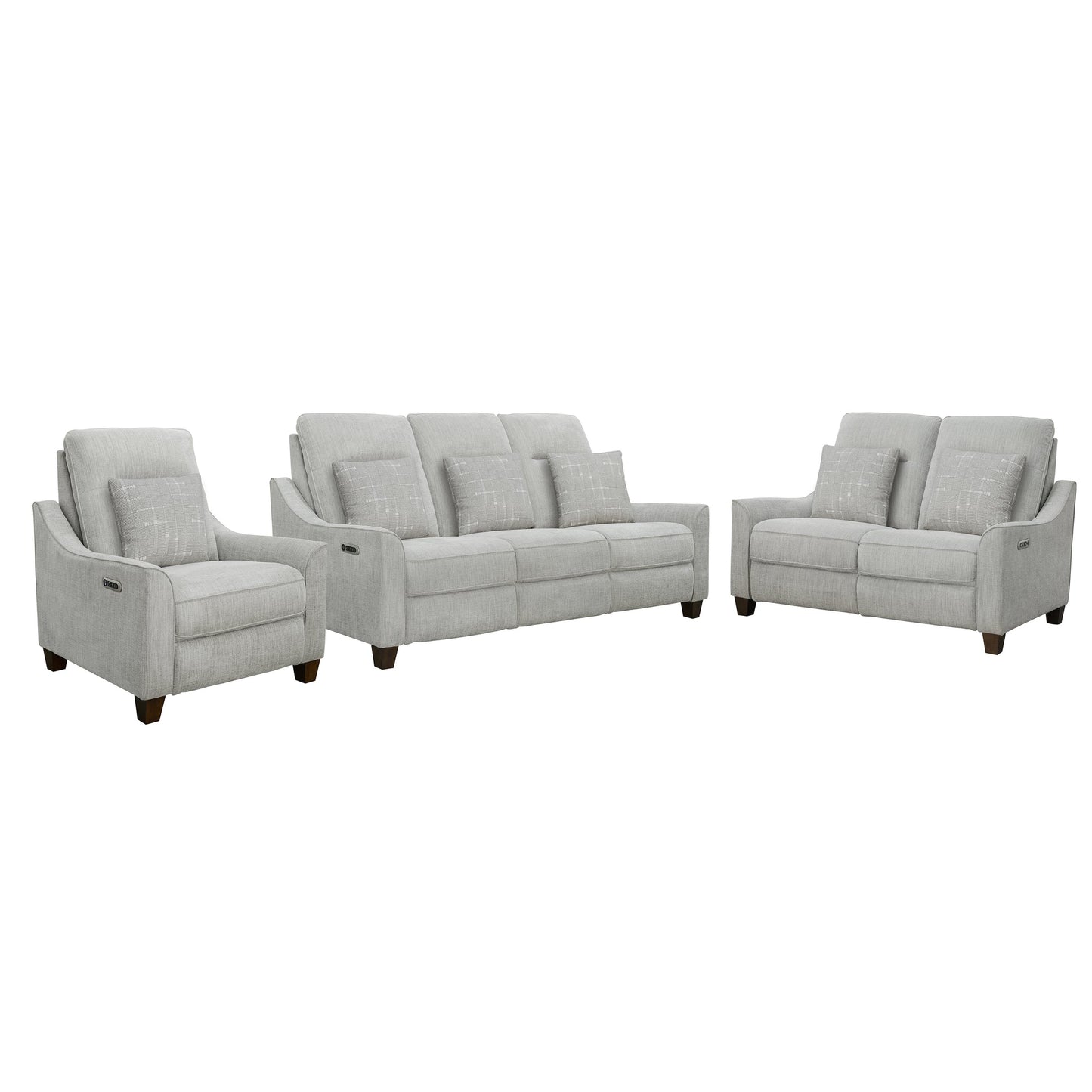 MADISON - PISCES MUSLIN - POWERED BY FREEMOTION POWER CORDLESS SOFA