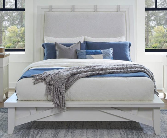 AMERICANA MODERN BEDROOM QUEEN 5/0 PLATFORM BED (1150HBW_PAD/1150FB / 115066R)