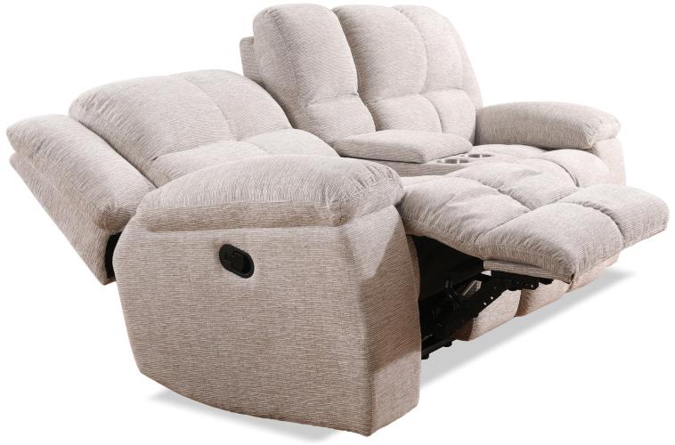 BUSTER - OPAL TAUPE MANUAL DUAL RECLINING CONSOLE LOVESEAT