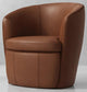 BAROLO - VINTAGE WHISKEY SWIVEL CLUB CHAIR