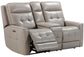 CANTERBURY - PEWTER POWER ZERO GRAVITY CONSOLE LOVESEAT