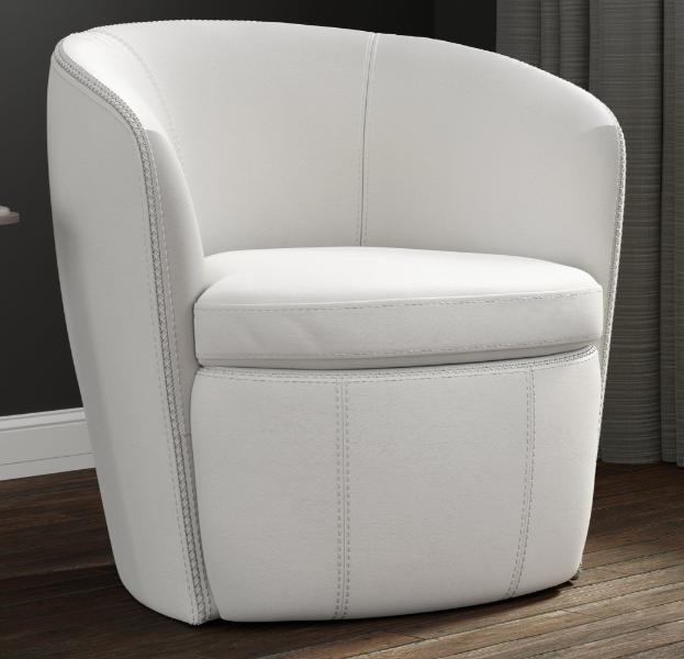 BAROLO - SNOW SWIVEL CLUB CHAIR