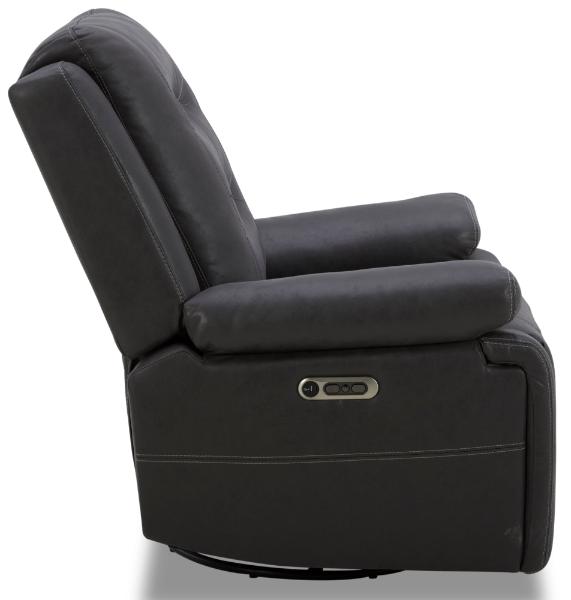 CALDWELL - TAHOE CHARCOAL POWER SWIVEL GLIDER RECLINER