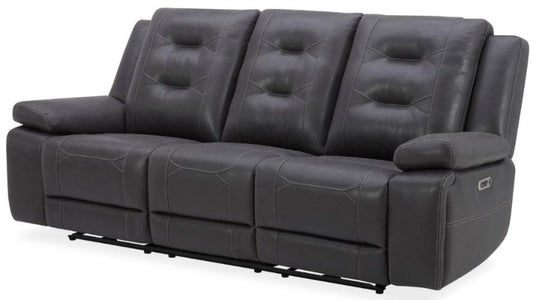 CALDWELL - TAHOE CHARCOAL POWER RECLINING SOFA