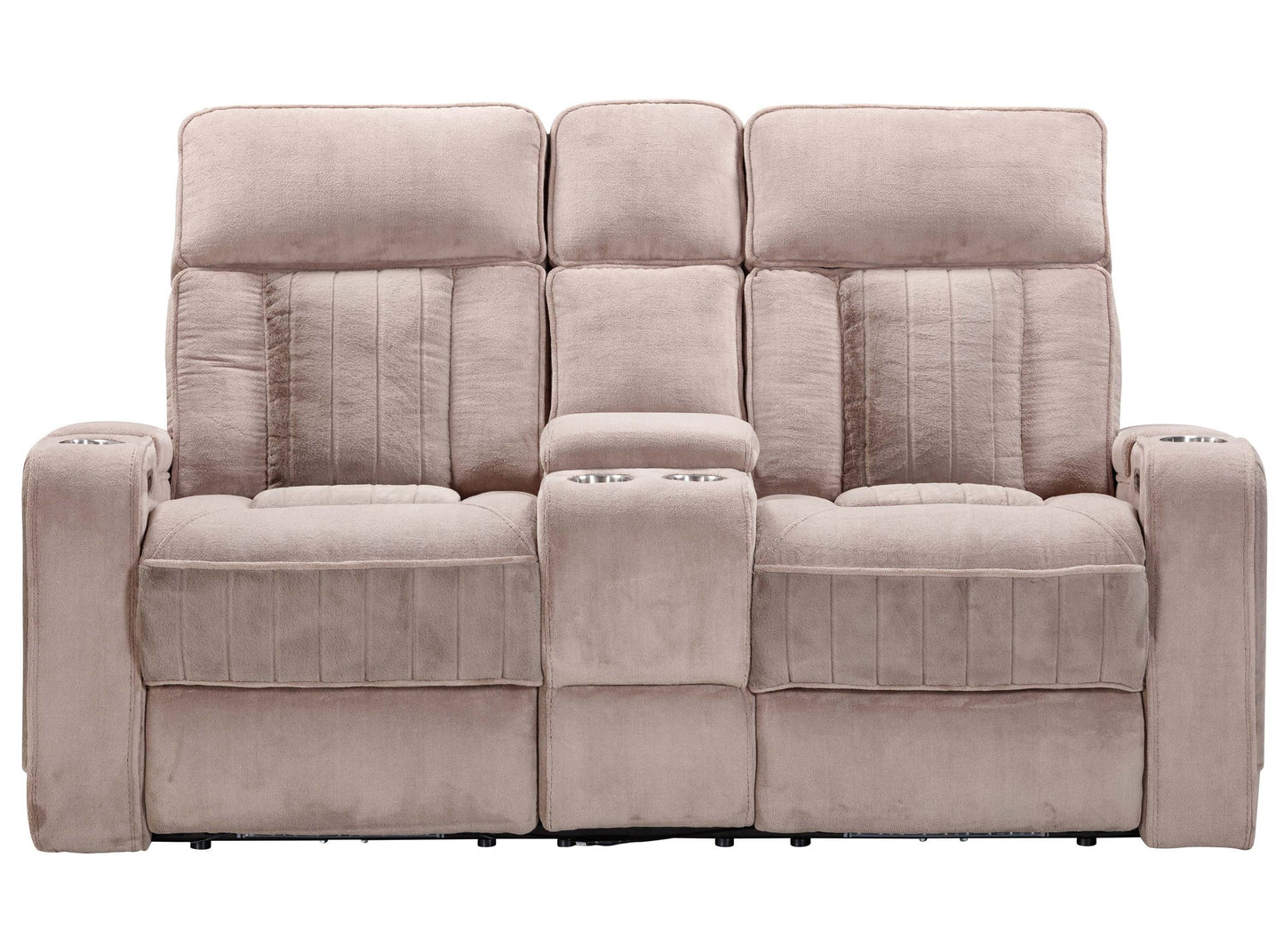 EQUINOX - MUSHROOM POWER CONSOLE LOVESEAT WITH POWER HEADRESTS