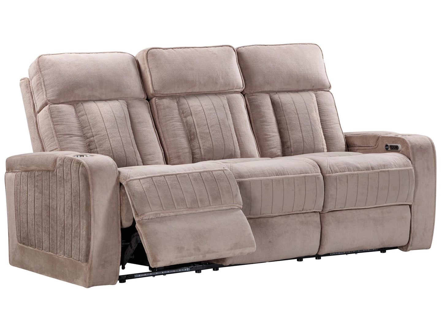 EQUINOX - MUSHROOM POWER SOFA WITH POWER HEADRESTS