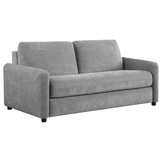 Rylie Upholstered Sofa Sleeper with Queen Mattress Grey