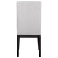 Hathaway Upholstered Dining Side Chair Cream (Set of 2)