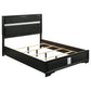 Miranda 54-inch Upholstered Full Panel Bed Black