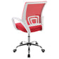 Felton Upholstered Adjustable Home Office Desk Chair Red