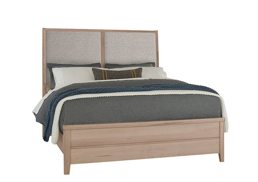 UPHOLSTERED BED-GREY