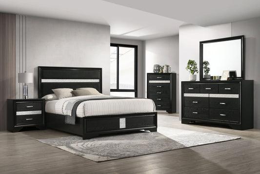 Miranda 5-piece Queen Bedroom Set Black