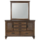 Franco 52-drawer Dresser with Mirror Burnished Oak