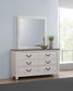 Stillwood 6-drawer Dresser with Mirror Vintage Linen