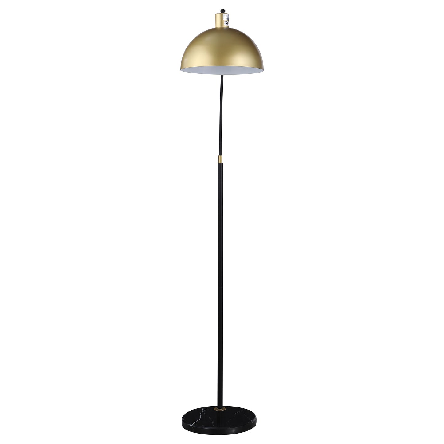 Gloria 74-inch Arched Dome Shade Metal Floor Lamp Black