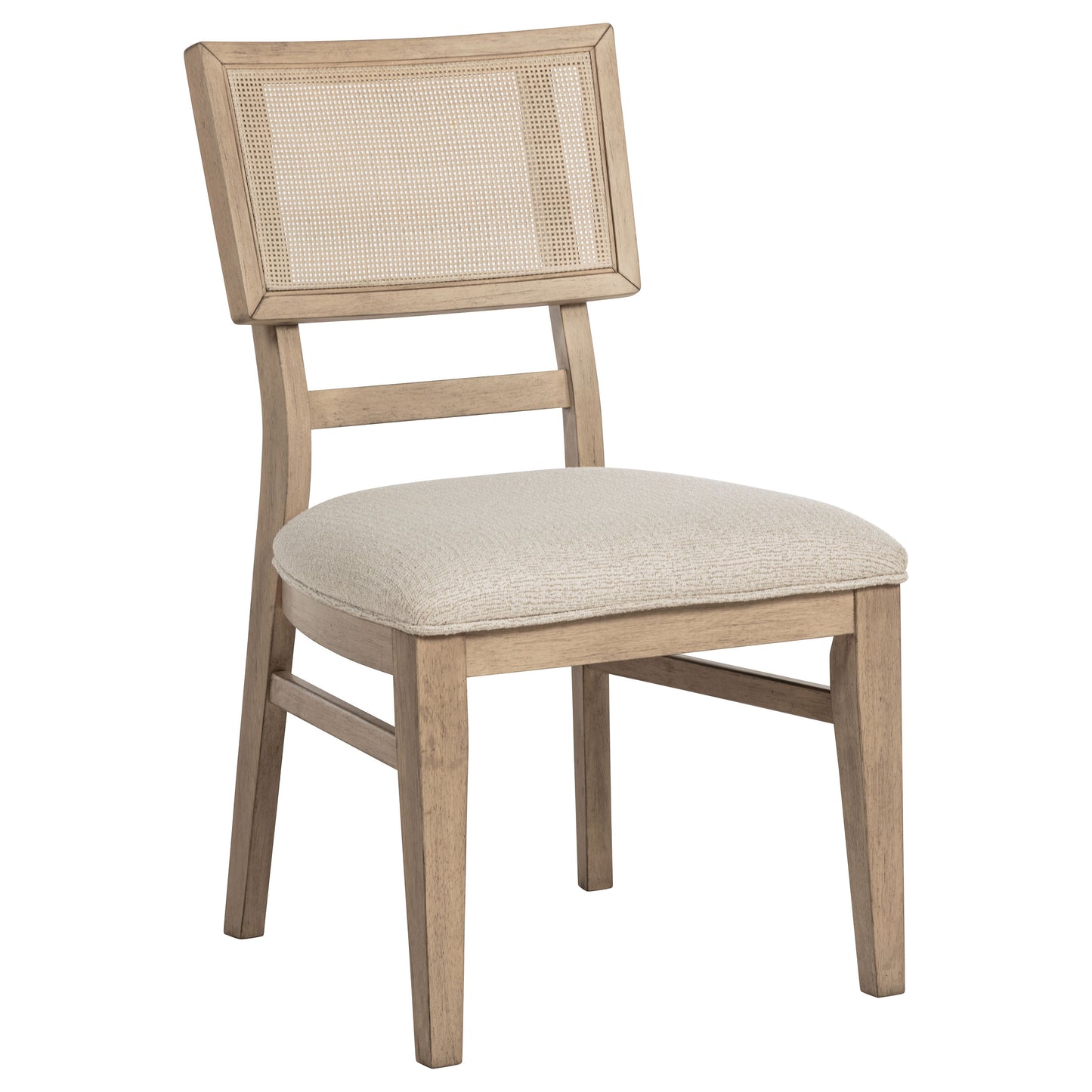 Kailani Radio Weave Cane Dining Side Chair Beige Oak