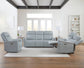 CASCADE - SEA MIST GREY POWER SOFA