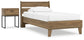 Ashley Express - Deanlow Twin Platform Panel Bed with Nightstand