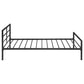 Fisher Metal Twin Open Frame Bed Gunmetal